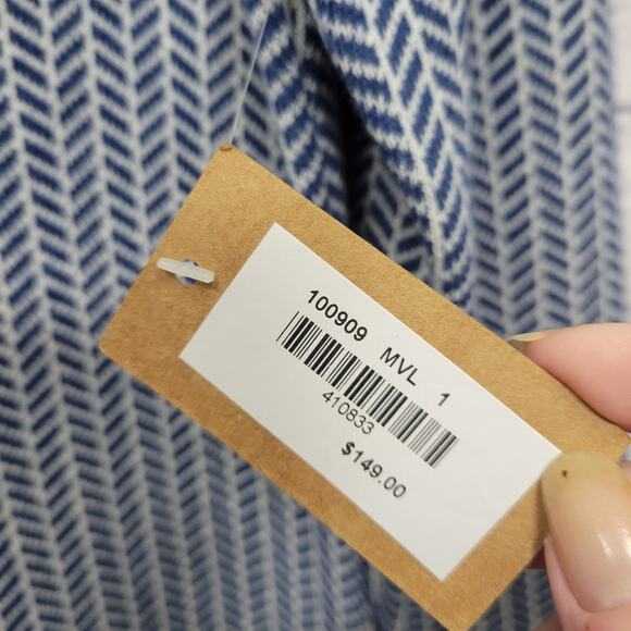 NWT Title Nine Barra Tunic Sweater Sz S Wool Blend Herringbone Preppy Academia - Picture 6 of 10